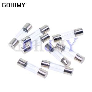 10PCS 5x20 유리 퓨즈 튜브 250V 0.1A ~ 25A  1A 3A 3.15A 4A 6A