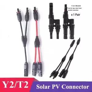 태양 광 PV Y T 분기 어댑터 패널 케이블 커넥터 4mm2 1000V 30A 시스템 결합기 상자 2 in 1 out