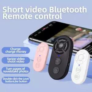 7 버튼 무선 전화 Selfie 사진 셔터 Tiktok 비디오 페 터너 충전식 Bluetooth 호환 리모콘