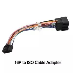 범용 자동차 스테레오 라디오 16Pin ISO 케이블 어댑터 남성 플러그여성 커넥터 배선 16 핀 소켓이있는 용