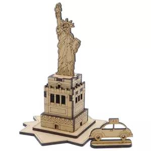 자유의여신상 3D 나무퍼즐 유명 건축물 체험 학습 키트 초등학 생 어린이 수업 학습교구 놀이 장난감
