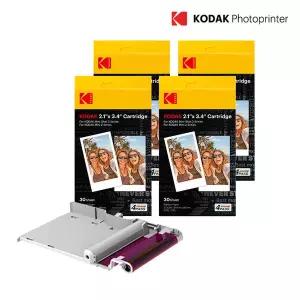 코닥 카메라 2인치 카트리지 인화지 120매 (30매x4개) 포토프린터 C210R P210R MS200 M200 전용 미니샷2 미