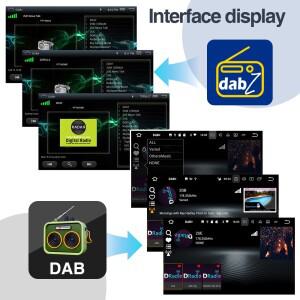 Grandnavi 자동차 DAB + 박스 디지털 신호 수신기 안테나 공중 USB 인터페이스 안드로이드 라디오 스테레