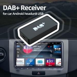 Grandnavi 자동차 DAB + 디지털 라디오 상자 수신기 안테나 안드로이드 스테레오에 대한 공중 USB 인터페