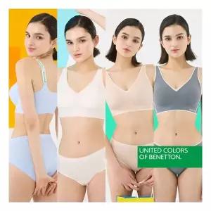 베네통 언더웨어 2만원 SALE/ S, M 베네핏 시그니처 퓨징 브라팬티 4세트