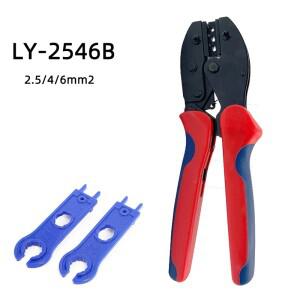 MC-4 압착 플라이어 태양 전지 패널 커넥터 도구 와이어 케이블 2.5/4/6mm2 14-10AWG 래칫 크림퍼