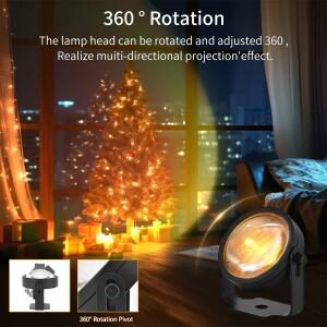 Tuya 스마트 Led 일몰 프로젝터 램프 라이프 App IR 원격 제어 RGB 분위기 스포트라이트 야간 조명 파티