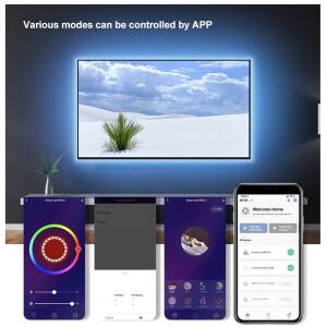 스마트 LED 조명 RGB 5050 투야 와이파이 지그비 전화 제어 USB 유연한 리본 테이프, TV 백라이트 룸 홈