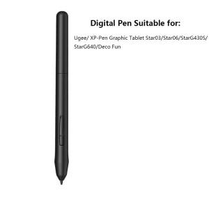 XP-Pen/Ugee 그래픽 태블릿 Star03/Star06/StarG430S/StarG640/Deco Fun용 교체 펜촉 5개가 포함된 PN01 배