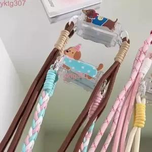  1+1 강아지모양 휴대용 핸드폰 스트랩 백클립 고정 끈 목걸이