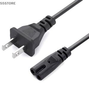 EU 전원 케이블 2핀 IEC320 C7 Dell 노트북 충전기용 미국 연장 코드 Canon Epson 프린터 라디오 스피커 PS