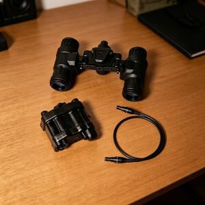 FMA 전술 에어소프트 NVG AN/PVS31 비기능/발광 버전 모형(배터리 케이스 포함) TB1284