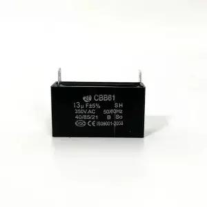 CBB61 13uf 350V 50/60Hz 팬 커패시터 시동 단일 삽입