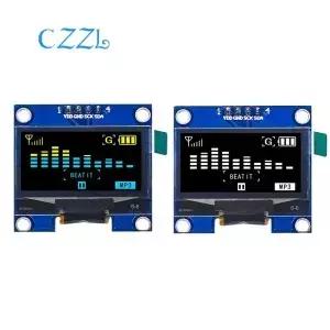 1.3 OLED 모듈 1.3인치 디스플레이 흰색/파란색 128X64 IIC I2C 컬러 통신 LCD LED