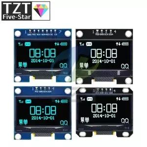 1.3인치 OLED 모듈 SPI/IIC I2C 통신 흰색/파란색 128X64 LCD LED 디스플레이 1.3