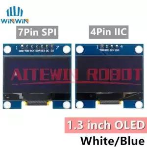 1.3인치 OLED 모듈 SPI/IIC I2C 통신 화이트/블루 128X64 SH1106/SSD1306 LCD LED 디스플레이 1.3