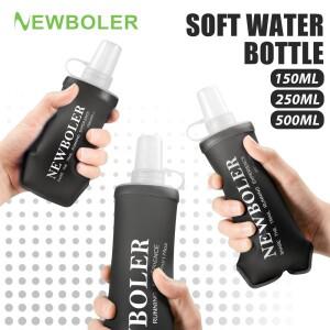 150/250/500ml 스포츠 물병 TPU 접이식 소프트 플라스크 음료 휴대용 러닝 하이킹 자전거 피트니스 워터 백