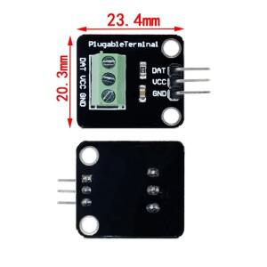 DS18B20 온도 센서 모듈 키트 방수 100CM 디지털 케이블 Arduino 용 스테인레스 스틸 프로브 터미널 어댑