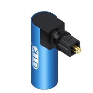 전체 새로운 EMK 직각 디지털 광 오디오 케이블 SPDIF Toslink 90도 어댑터 스피커 사운드 박스 TV