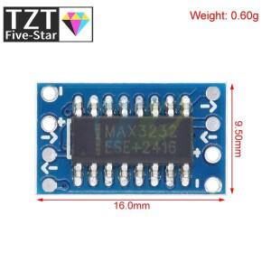 TZT (1/10) 미니 RS232 MAX3232 레벨 to 컨버터 보드, 직렬 드롭 배송