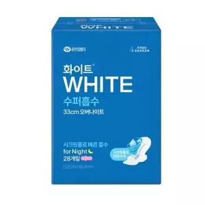 [기획] 화이트 수퍼흡수 오버나이트28p 1+1중형증정 2PX2개[리뉴얼]