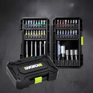 고급 하드케이스 포함 WORX PRO 42PCS 비트세트 [BXA51759]