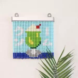 비즈발 만들기 DIY 키트 세트 4종 [20cm 미니 토마토 메론소다 네잎클로버 수박 구슬 커튼 발 재료 공예]