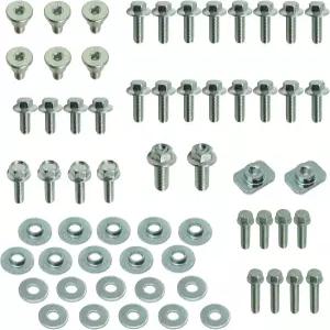 62pc Specbolt YZ YZF WR 바디 볼트 키트 Yamaha용 플라스틱 시트 펜더 포크 가드 라디에이터 슈라우드