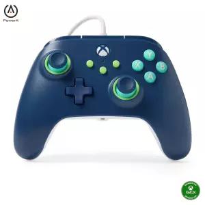 Xbox Series X S용 PowerA 유선 컨트롤러 마리너 블루 게임패드 비디오 게임/게이밍 One과 호환 공식