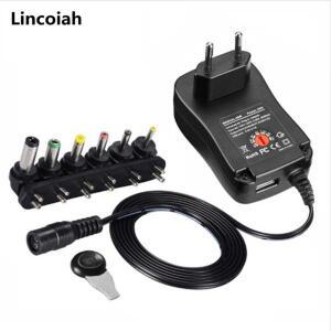 3V 4.5V 5V 6V 9V 12V 2A 2.5A AC DC 어댑터 조정 가능한 전원 led 라이트 스트립 램프 30W 용 범용 충전기