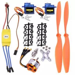 abcGoodefg A2212 1400KV RC 브러시리스 모터 30A ESC SG90 마이크로 서보 8060 프로펠러 세트 비행기