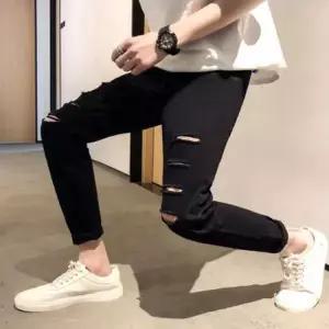 [텐바이텐]남자 스트레이트 컷팅 데일리 스키니 데님 블랙진