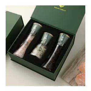 답례품 소금 3종 선물세트 돌품 결혼 핑크 솔트 그라인더 결혼식 암염 히말라야암염