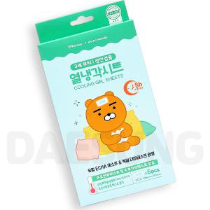 카카오프렌즈 열냉각시트 해열 패치 6매입 국산 라이언