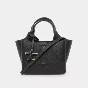 토즈 26FW T로고 타임리스 마이크로 2웨이 레더 여성 토트백 XBWAPAFL000QRIB999