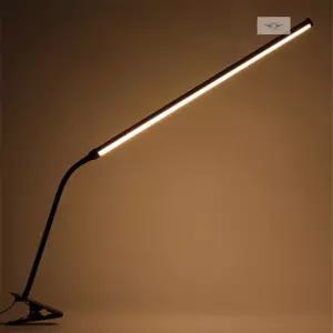 원투라이프 LED 집게 스탠드 58cm 블랙 책상조명