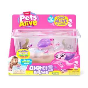 펫얼라이브 마마터틀 어항 세트 거북이 동물 거북이알 작동