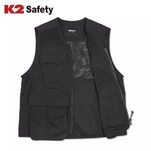 [WorksGear] K2 세이프티 VE-2601 (BK) 아웃도어 베스트 낚시 등산 경량 메쉬 망사 조끼
