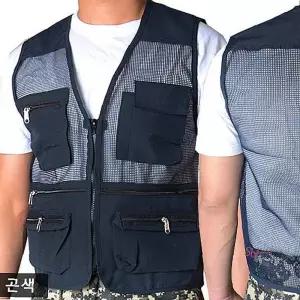 작업조끼 여름용 단체복 국산 망사 남자 여름 택배 낚시 남성 작업용cde547