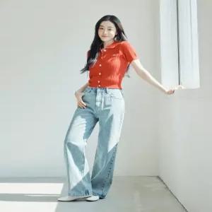 리 우먼 스트레이트핏 데님 팬츠 인디고 미듐 LE2501IP71IM