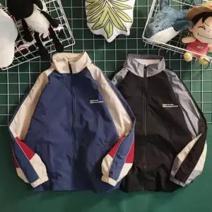봄바람막이 간절기 배색 바람막이 라인 Y2K LM-0321