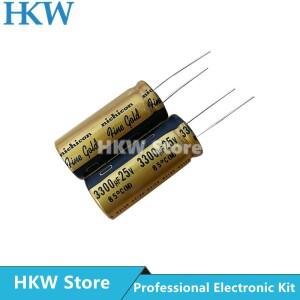 니치콘 FG 시리즈 파인 골드 하이파이 오디오 커패시터  3300UF 25V  18X40mm  2 개/로트