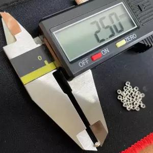 공예용 쥬얼리 마감재 실버 구슬 누름볼 2.5mm
