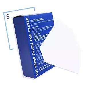 IKWA3CDBD 소 100매 홈카페 품 드리퍼 무표백 미스터 클레버 여과지 종이 커피 필터 드립 용