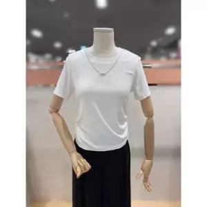 일부수량 플라스틱아일랜드 글램핏 셔링핀턱 크롭 티셔츠 (PS7XB3T6) 2792465