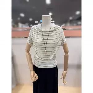일부수량 플라스틱아일랜드 단가라 드레이프 캡소매 티셔츠 (PS7XB3T7) 2792456