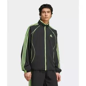 아디다스 ADIDAS 팀가이스트 트랙탑 - 블랙:시그널그린 JW5866
