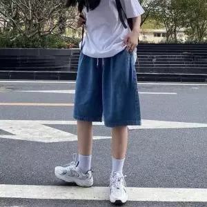 [하프클럽/]데님 반바지 5부 밴딩 팬츠 남녀공용 버뮤다 쇼츠