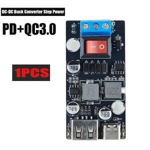 DC-DC 24V/12V에서 5V 5A로 변환하는 스텝 다운 전원 공급기 버크 컨버터 LM2596S 대체 조절 가능한 USB
