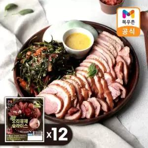 [목우촌]오메가3 오리훈제180g x12팩